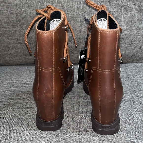 SOREL Joan Of Arctic Waterproof Wedge III Booties, HAZELNUT SIZE 8 US - Picture 5 of 10